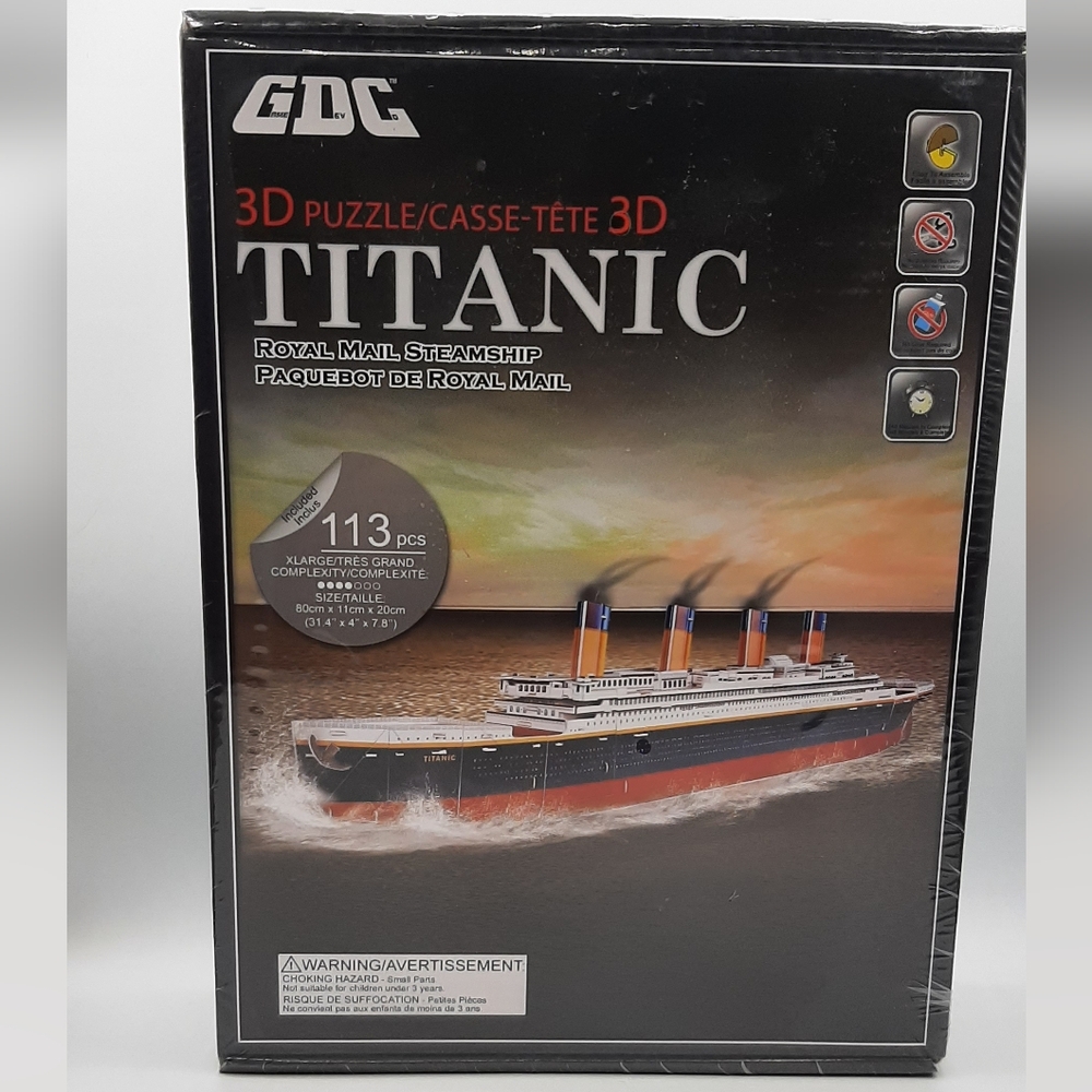 GDC 3D Puzzle Titanic Royal Mail Steamship Brand New Sealed Box